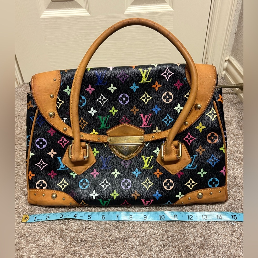 Louis Vuitton LV Murakami black multicolor Beverly handbag cute shoulder bag EUC - Picture 13 of 17